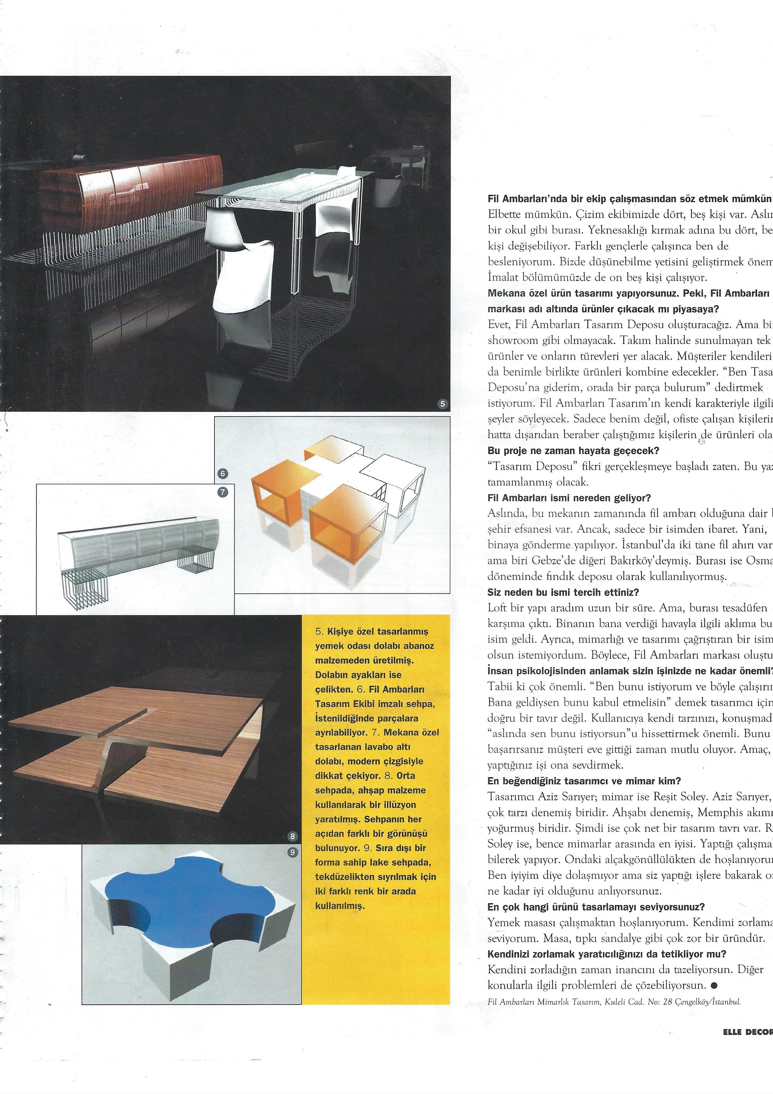 ELLE DECOR — Tasarım edebiyat gibidir, 2. sayfa